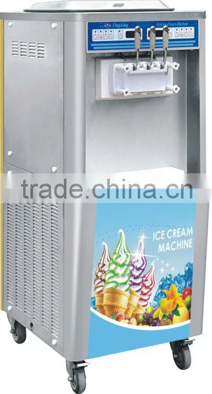 3 flavor soft ice cream machine
