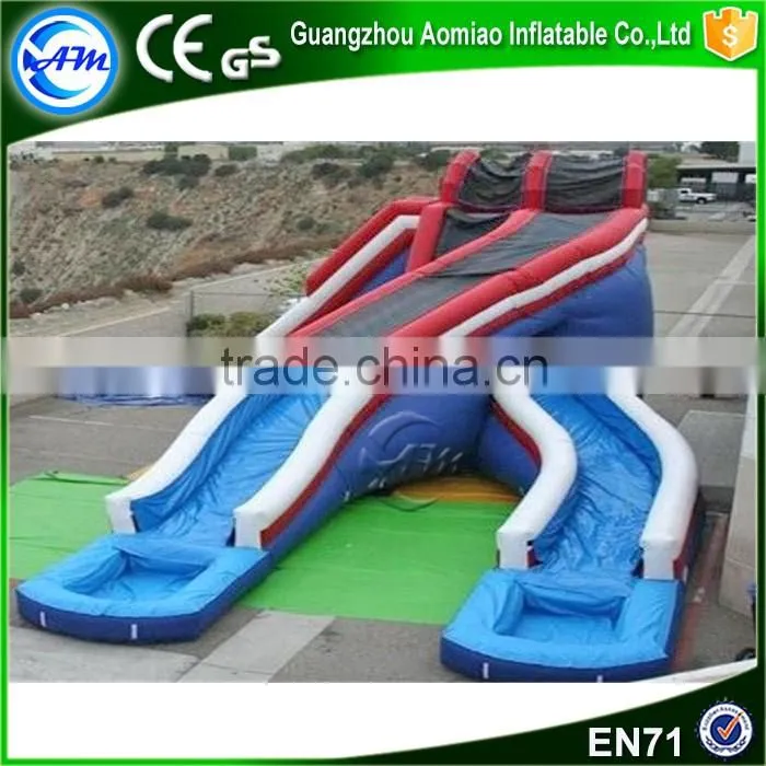 New style funny adult inflatable hurricane water slide for games