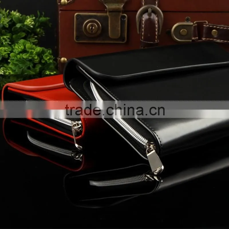 Business 6 ring binder leather zippered A5 notebook