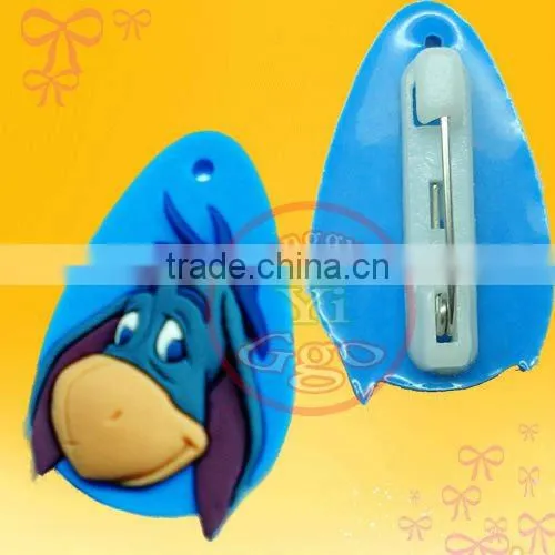 Soft PVC whole badges to put on jacket