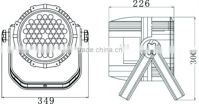 outdoor LED PAR 54*3w RGB