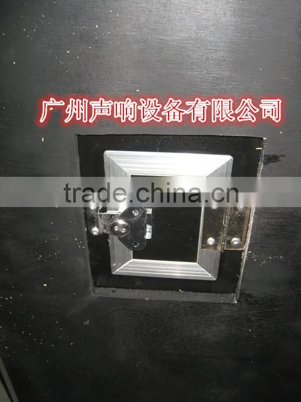 Flight case with back door for double 15 inch speaker cabinet road case