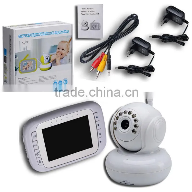 3.5 Camera Digital Night Vision Pan Tilt PTZ Zoom Video Wireless Baby Monitor