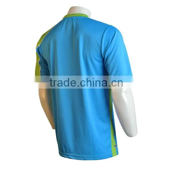 competition green blue striped soccer jersey official design jersey