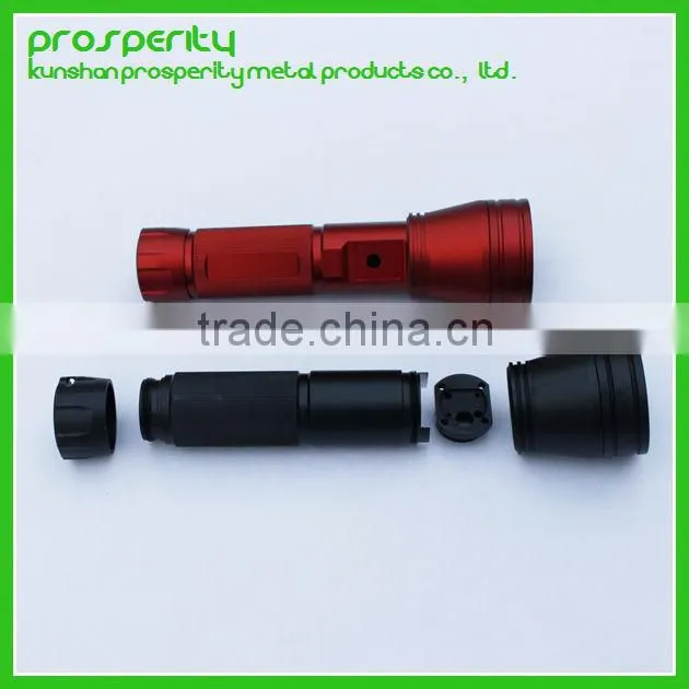 CNC Machining metal led flashlight parts