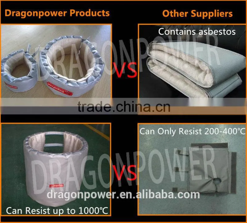 High Quality Detachable pipe insulation jacket