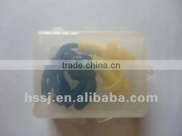 2016 CE silicone ear plugs with cord reusable ear plugs with high quality ear plugs manufacturer
