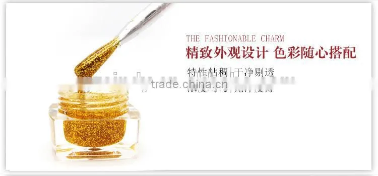 8ml glass uv gel nail design