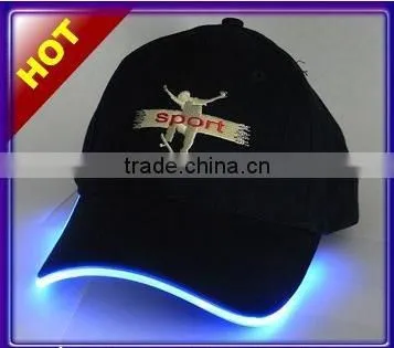 Muliti-color el wire hat high brightness el wire cap flashing wire hat