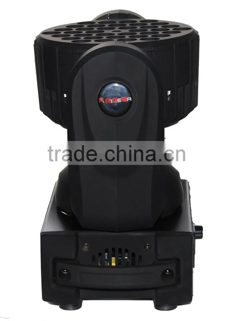 ARM 7 CPU flexible stage light 36*5w RGBW sharpy narrow beam angle 5 degree led moving head light