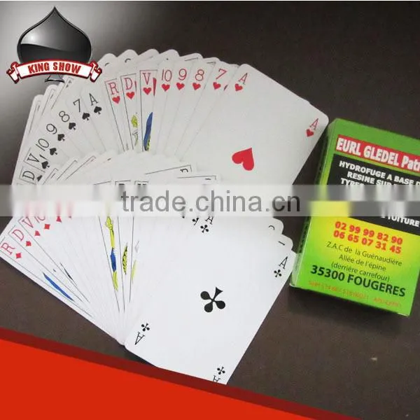 custom 300 gsm paper playing cards for promotional advertising