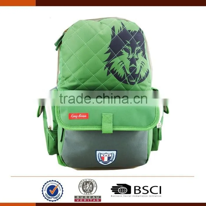 Stylish 600D Student School Bag With Laptop Compartment