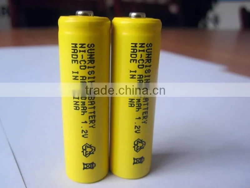 NI-CD AA500mAh rechargeable battery