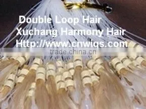 TOP REMY micro rings loop wavy hair extensions