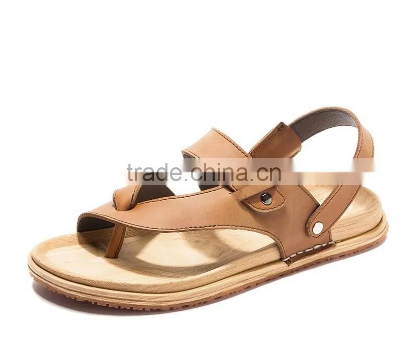 Manufacturers Leather Sandal Men Flip Flop