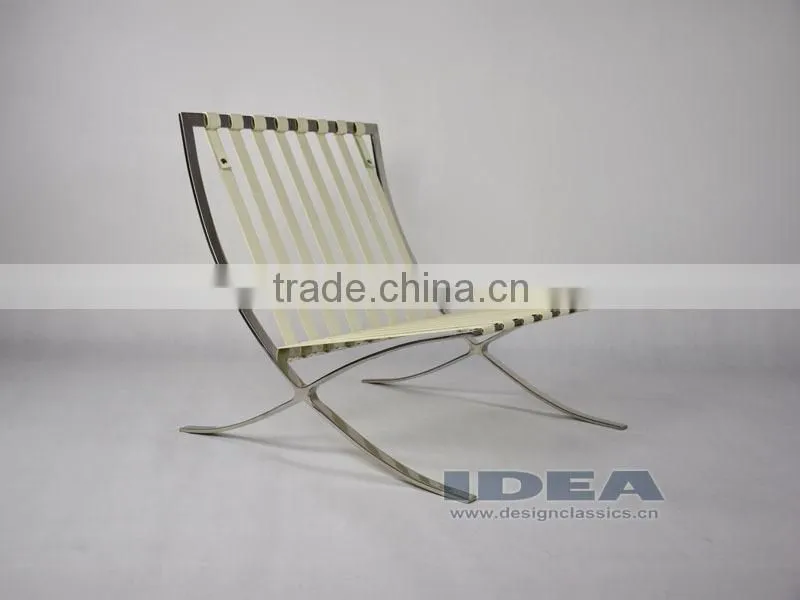 DC2001 Replica Mies Van Der Rohe Barcelona Chair - Cream White