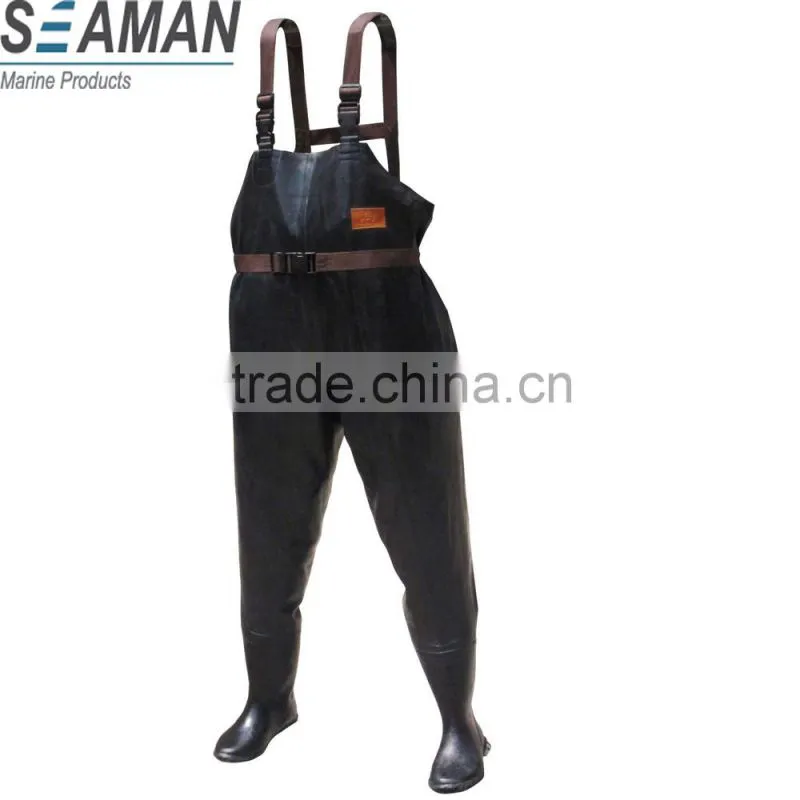 3-Ply double black stretch rubber chest wader
