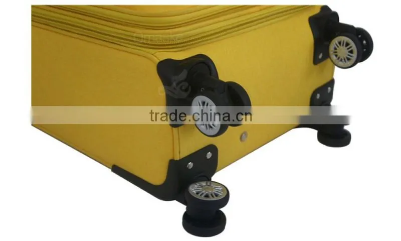 Promotional high quality hot selling nylon fabric trolley luggage