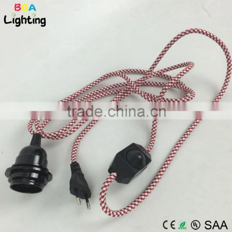 E27 Bakelite light socktet Living room decoration pendant light kit with switch