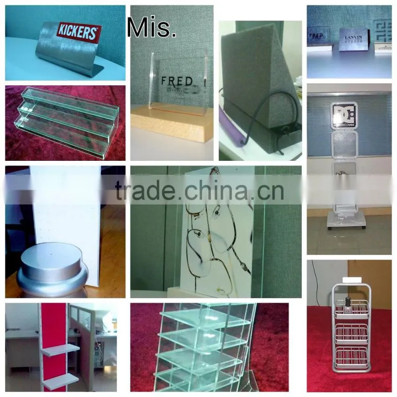 Promotional Special counter top laser cut PMMA cosmetic display