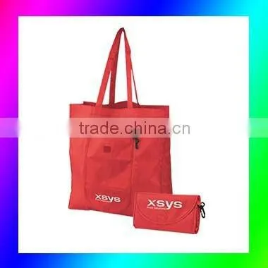 Nylon fabric folding shopping bag-HYGWD008
