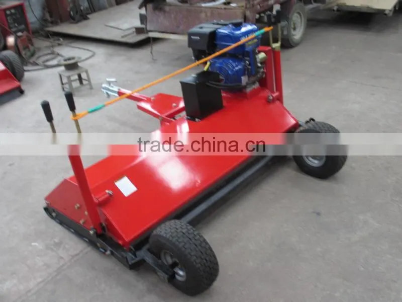 side wheel and rear wheel adjustable 2 stroke lawn mower
