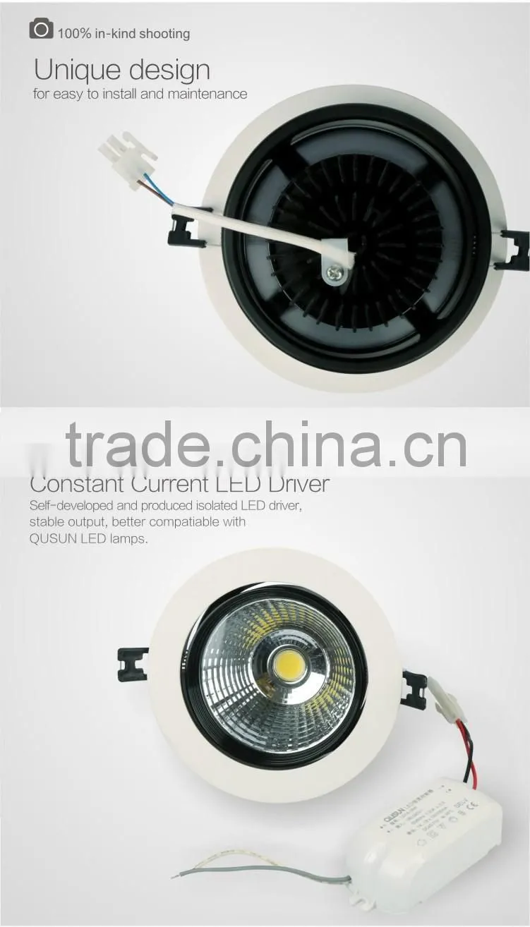 COB LED Spotlight 10W, LED Recessed Spotlight 10W, Angle Adjustable Spotlight
