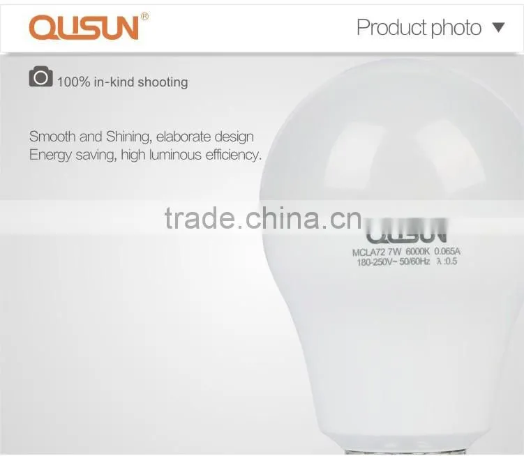 CE RoHS LED Light Bulb 12W, TUV Approval, E27 100-240V High Quality No Flicker