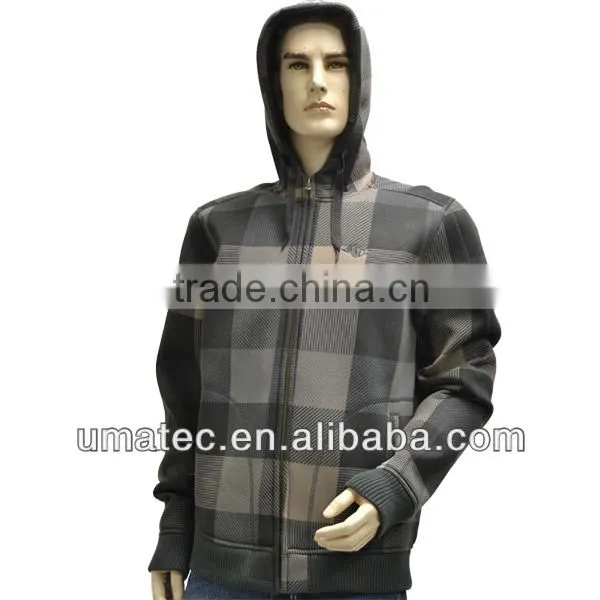 Men's Bonded Foam back fabric- Hooded Soft Jacket