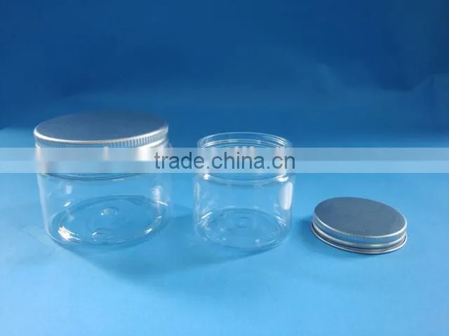 PET cosmetic cream jar, clear plastic jar, plastic face cream jar