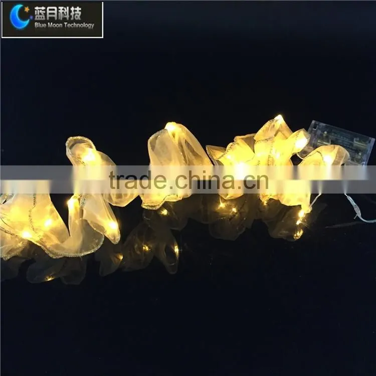 battery powered led decoration ribbon light for wedding christmas