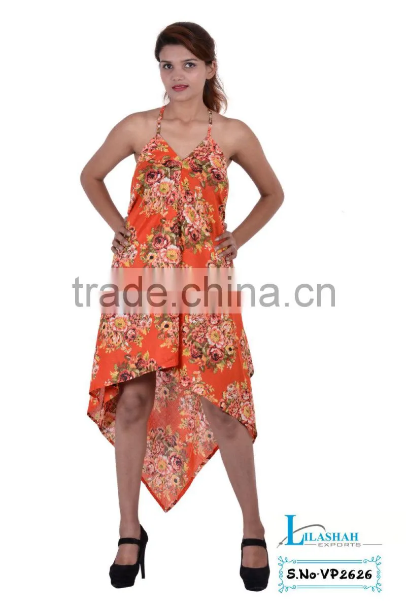 VP2626 Jaipur print cotton dress Cotton Maxi Point Summer Dress beach wear dress