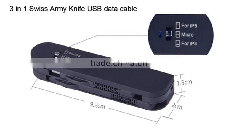 Multi-Function Swiss Army Knife Creative Usb Data Cable For Electronic Equipment