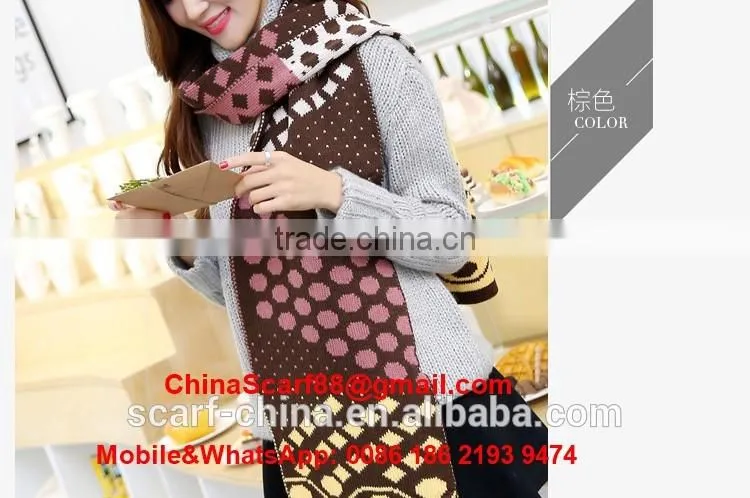 Wholesale dot wool scarf