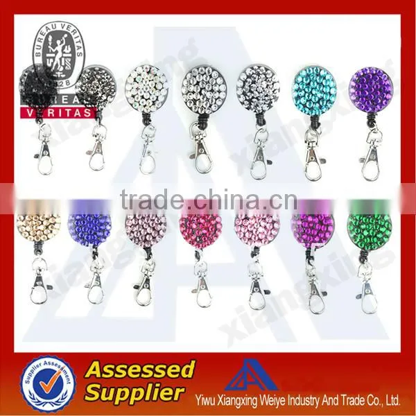 ABS material promotional gifts custom new badge reel pull reel