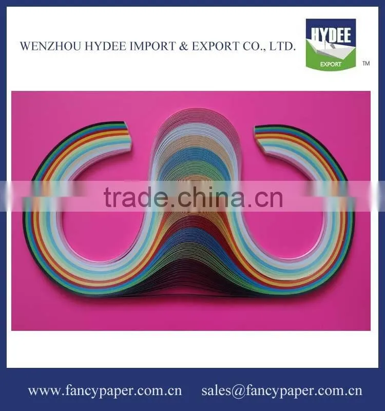 Colorful Theme Paper Quilling Strips for Handcraft
