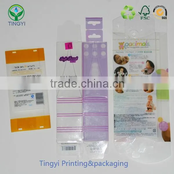 custom printing pet pp pvc boxes wholesale