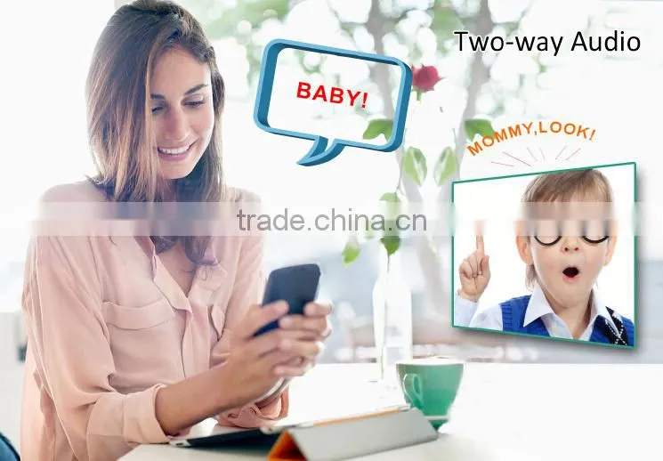 Hot HD Wifi Temperature Alarm Lullaby 2 Way Audio Baby Monitor Wireless IP Camera Supplier