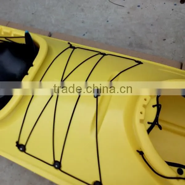 2015 Popular New Multicolour Double Plastic Sea Kayak with paddles