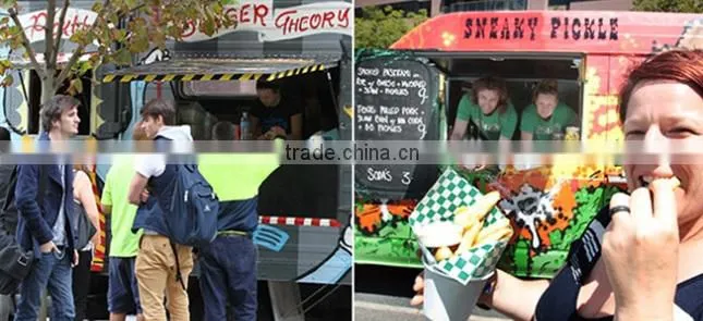 Multicolors Mobile Street Food Vending Cart/movable kiosk/vending trailer for sale