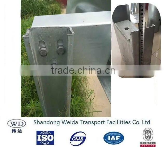 STEEL BEAM POST Guardrail used