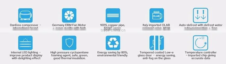 Commercial equipment fan cooler double-tempurature with CE