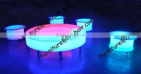 Best selling event LED acrylic curved illuminated bench