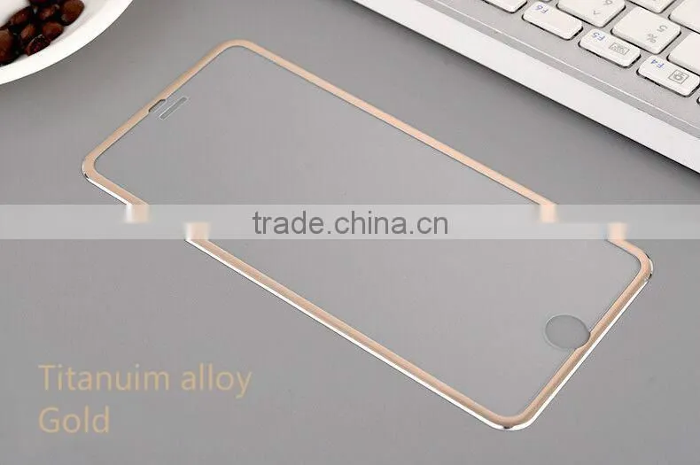 Full body cover titanium alloy small frame screen protective film for mobile phone on alibaba express