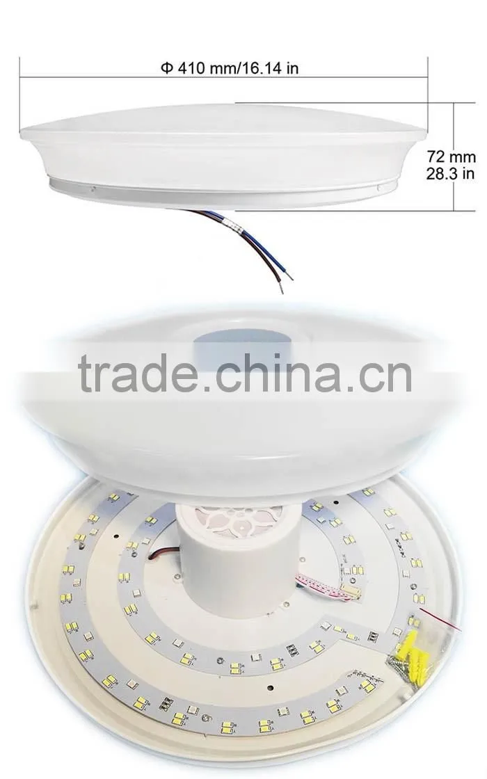 Dimmable 42W LED Ceiling Light with Built-in Bluetooth Speaker Brightness Music Lamp 1760LM AC220V APP Control