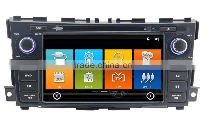 GPS digital media player Car dvd headunit FOR Nissan TEANA 2013 with Win CE 6.0 system 800MHz 3G Phone GPS DVD BT