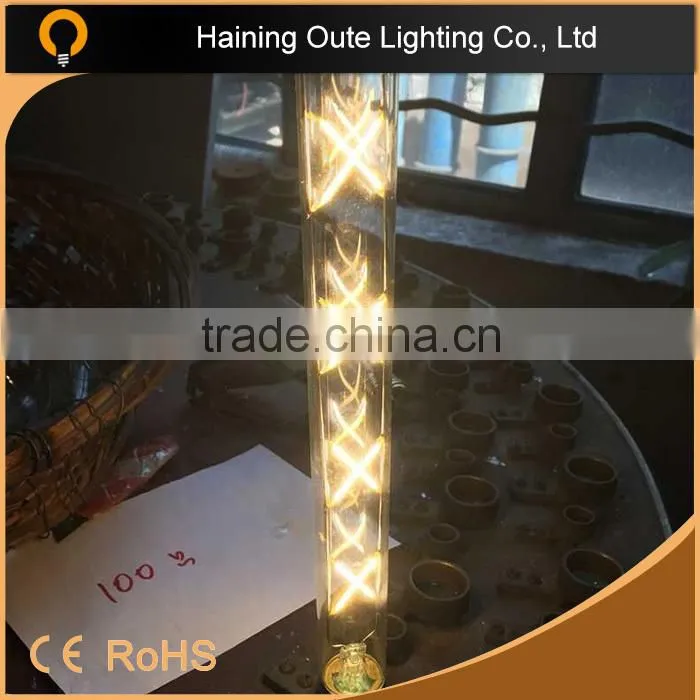 High light transmittance rate filament led candle bulb T300 6W