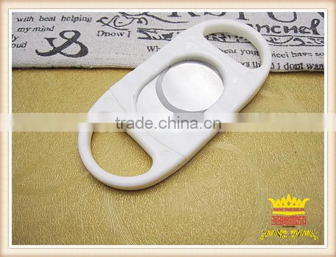 Plastic cigar cutter, cigar scissors