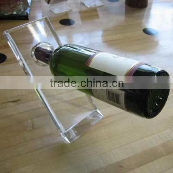 Newest professional acrylic double wall wine glass with lid and straw