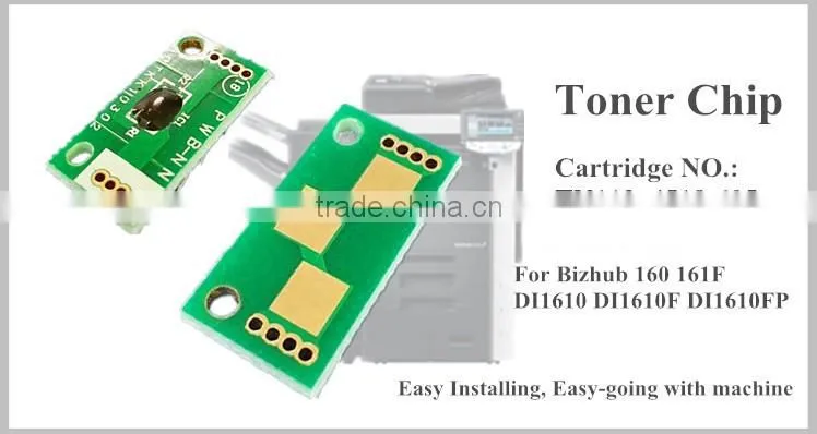 for Konica Minolta Bizhub 160 161 DI1610 toner cartirdge TN113 reset chip